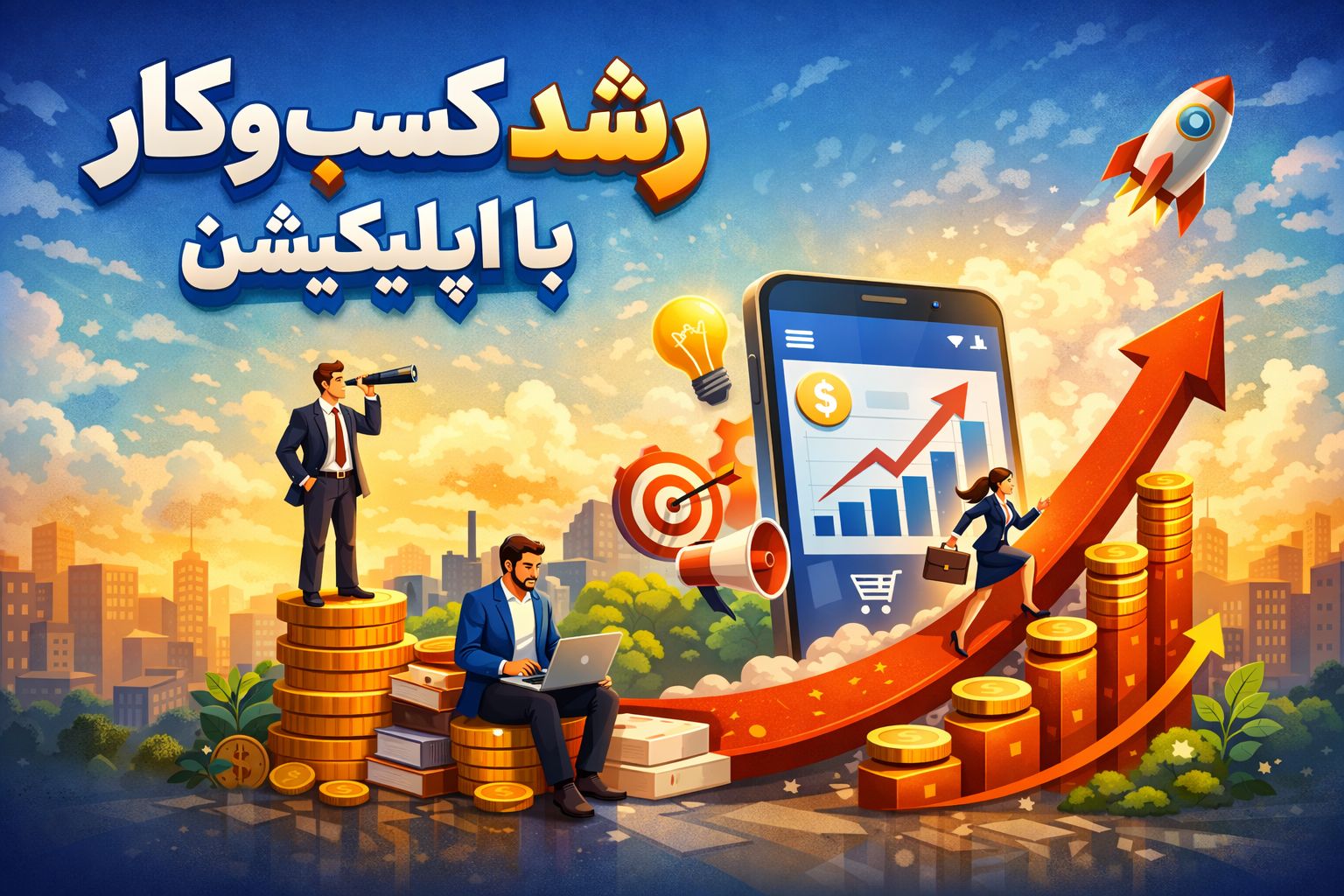 رشد کسب و کار با اپلیکیشن